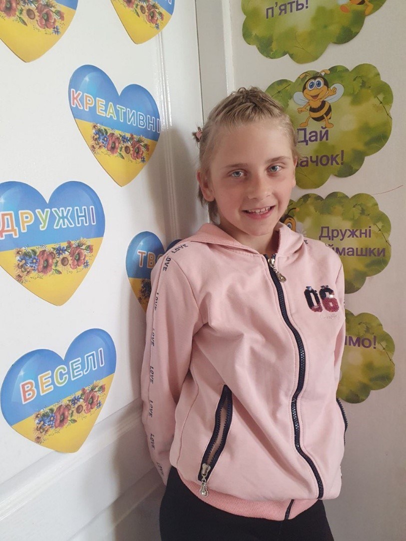 Ania, 11 år från Ukraina